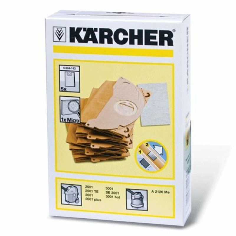 Паперовий мішок Karcher для SE 5.100 (5 шт.) 6.904-143.0