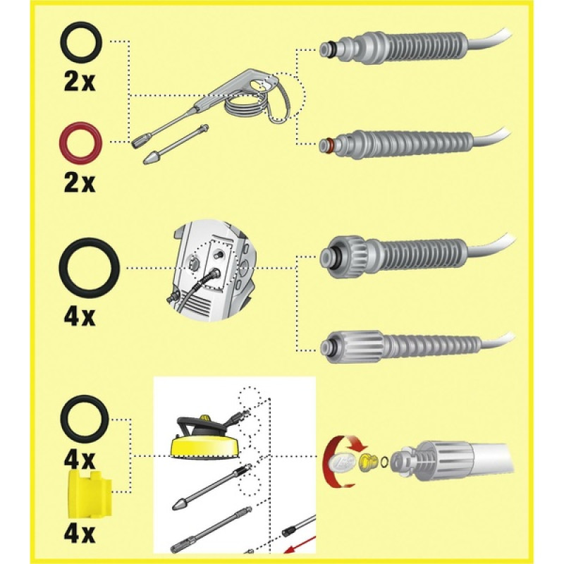 Комплект запасних кілець Karcher 2.640-729.0