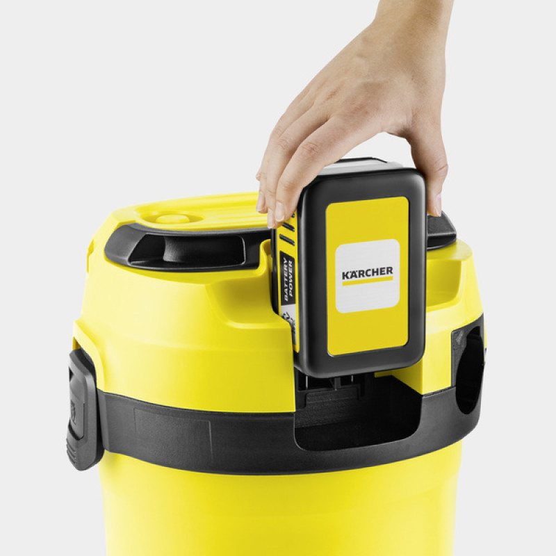 Акумуляторний пилосос Karcher WD 3-18 V-17/20 (каркас) 1.628-550.0